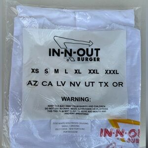 Size s retro inside burger tee never opened